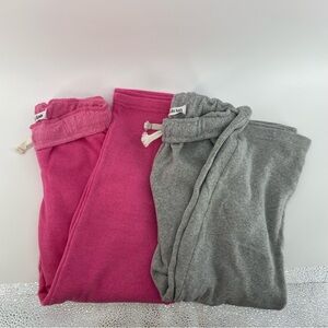 Bundle of 2 “girls do too” Girls Pink and Grey Sweatpants- Size S (7/8)